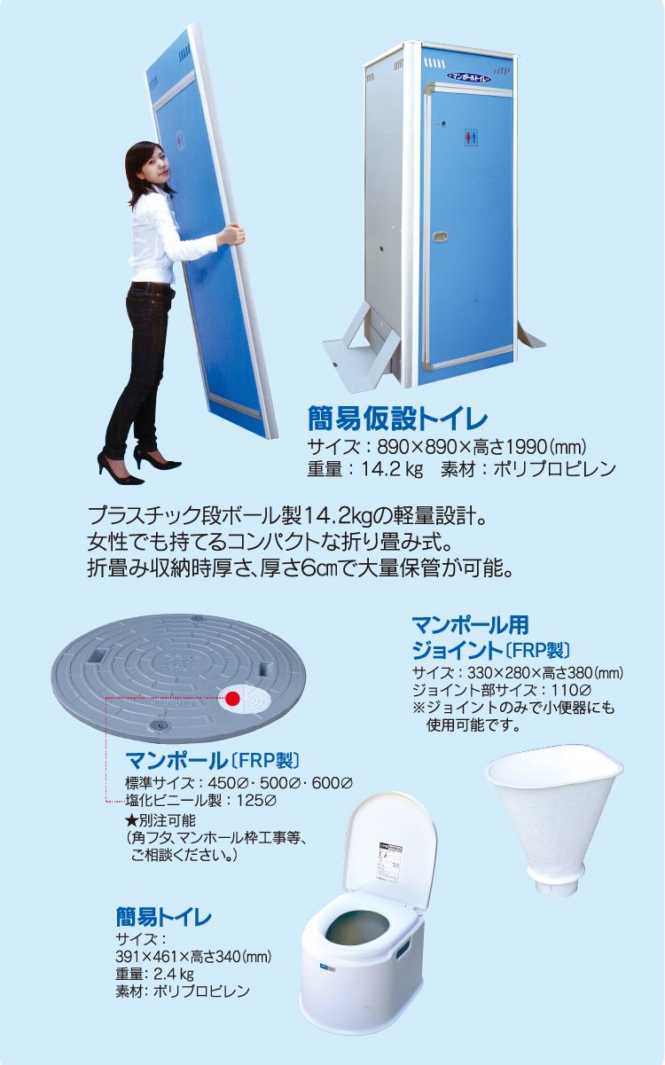 マンポールトイレセット内容