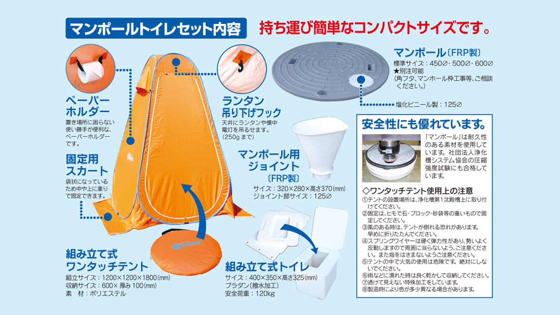 マンポールトイレセット内容